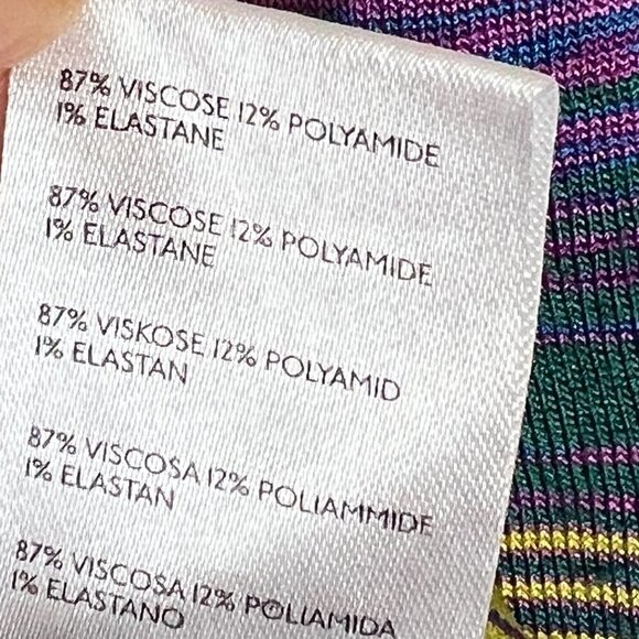 Urban Outfitters Top Long Sleeve Shirt Stripe Purple Yellow - Picture 8 of 8